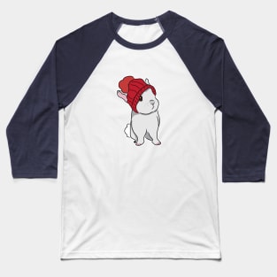 Winter Baby Bunny Baseball T-Shirt